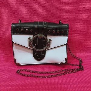 New Black Leather Purse